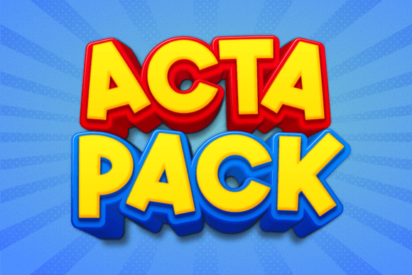 Acta Pack: A Thick, Playful Display Font for Handmade Brands