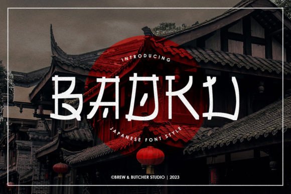 Baoku: A Japanese-Inspired Display Font for Digital Branding