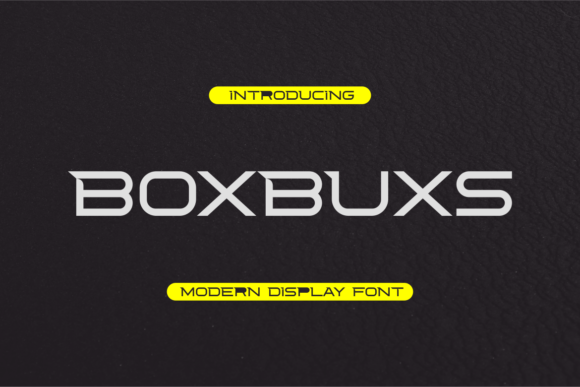 Boxbuxs: A Bold, Playful Display Font That Demands Attention