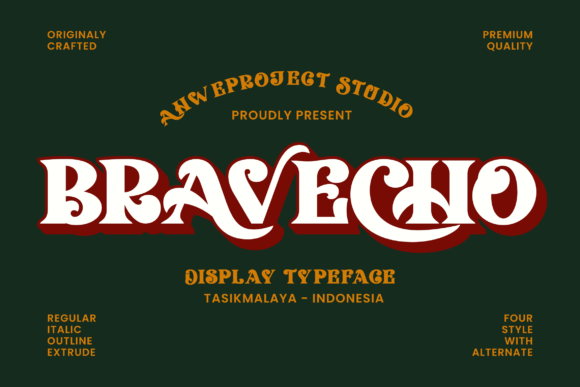 Bravecho: A Serif Display Font That Anchors Meaning