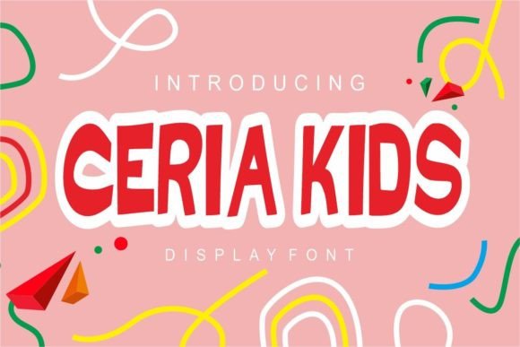 Ceria Kids: A Playful Display Font That Makes Your Brand Feel Friendly