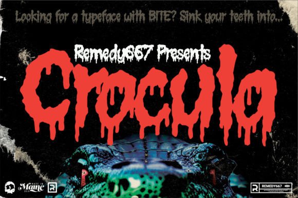 Crocula: The Display Font That Screams “Horror Campaign” in One Glance