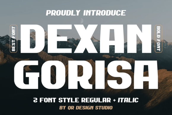 Dexan Gorisa: A Bold Display Font for Editorial Impact