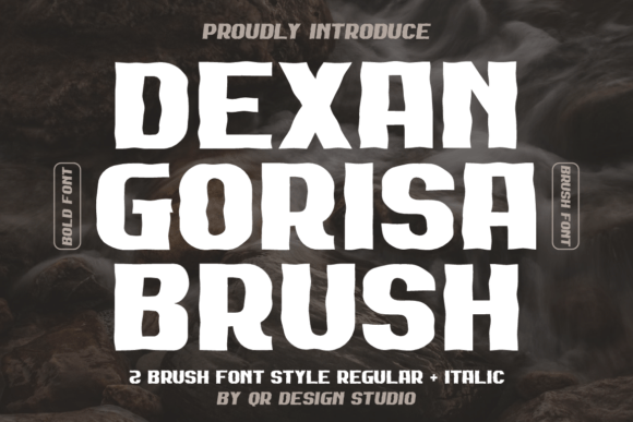 Dexan Gorisa Brush: A Bold, Hand-Drawn Display Font for Crafters