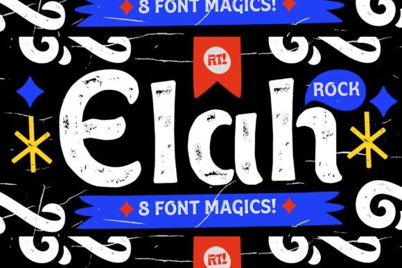 Elah Rough: A Bold, Handcrafted Display Font for Makers