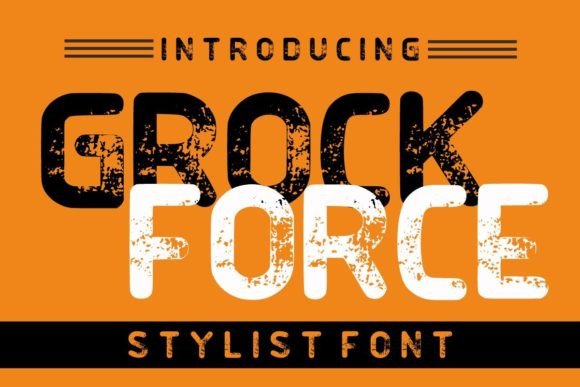Grock Force: A Display Font That Commands Attention