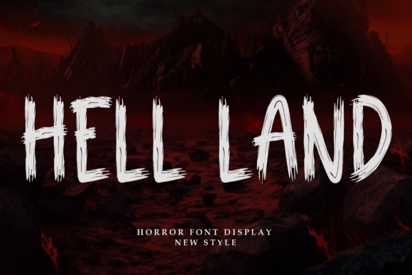 Hell Land: A Fun, Bold Display Font for Small Business Branding