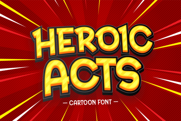 Heroic Acts: A Playful Display Font That Makes Your Brand Shine