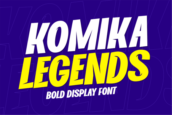 Komika Legends: A Display Font for Editorial Impact
