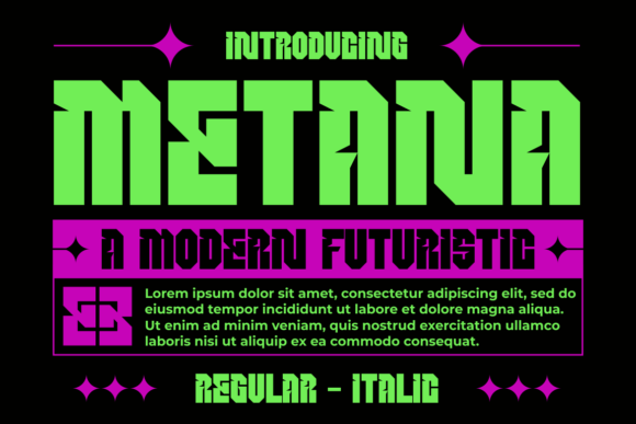 Metana Display Font for Handmade Creators