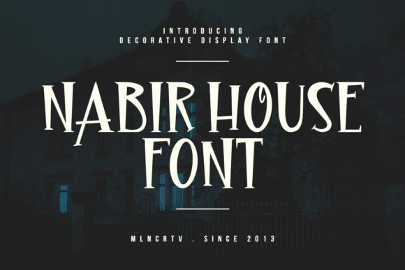 Nabir House: A Vintage Horror Display Font for Standout Branding