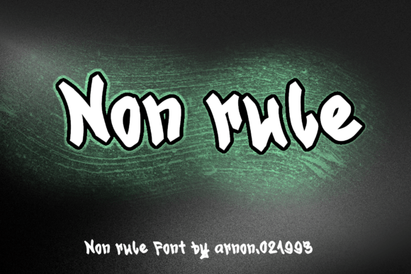 Non Rule: A Display Font That Makes Your Headlines Unmissable