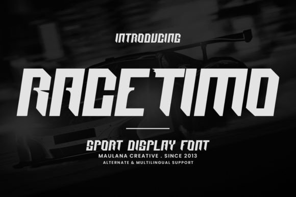 Race Timo: A Display Font That Accelerates Your Campaigns