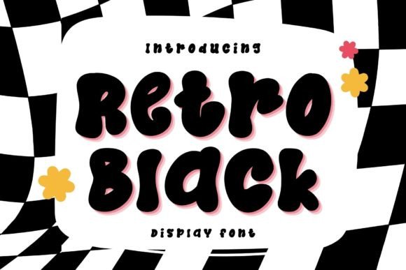Retro Black: A Groovy Display Font for Handmade Creators