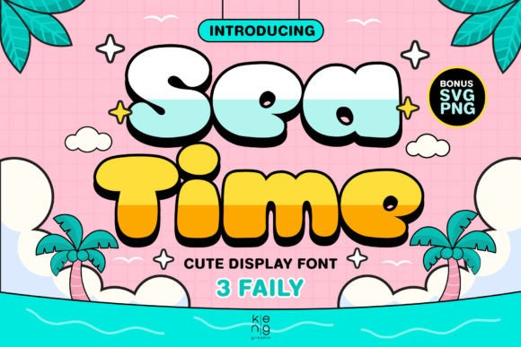Sea Time: A Display Font That Feels Like Sunshine on the Page