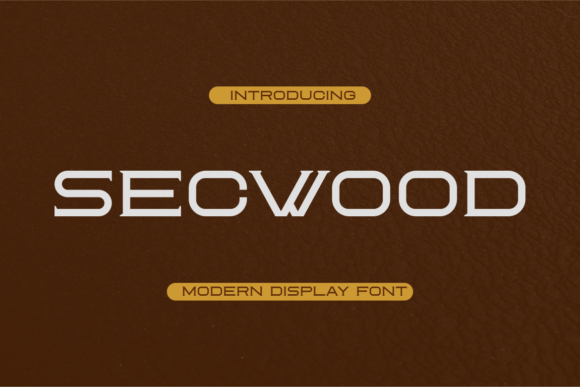 Secwood: A Display Font for Editorial Impact