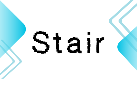 Stair: A Playful Pixel Display Font for Handmade Labels & Printables