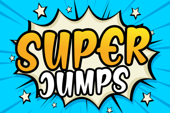 Super Jumps: A Display Font That Feels Like a Smile