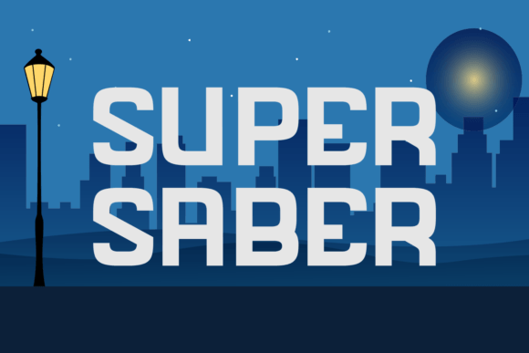 Super Saber: A Bold Display Font That Commands Attention