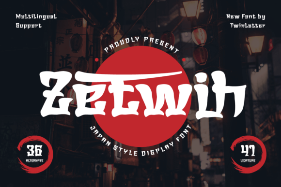 Zetwih: A Display Font That Speaks Japanese Charm—Without a Single Kanji